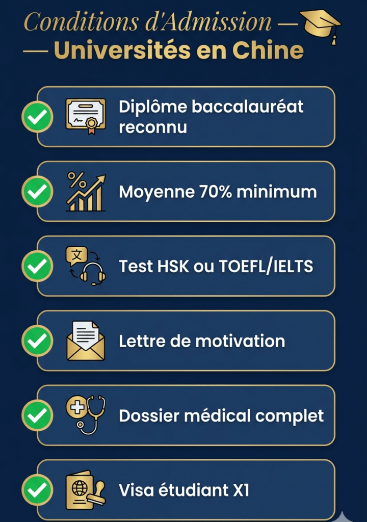 liste universités en Chine marocains