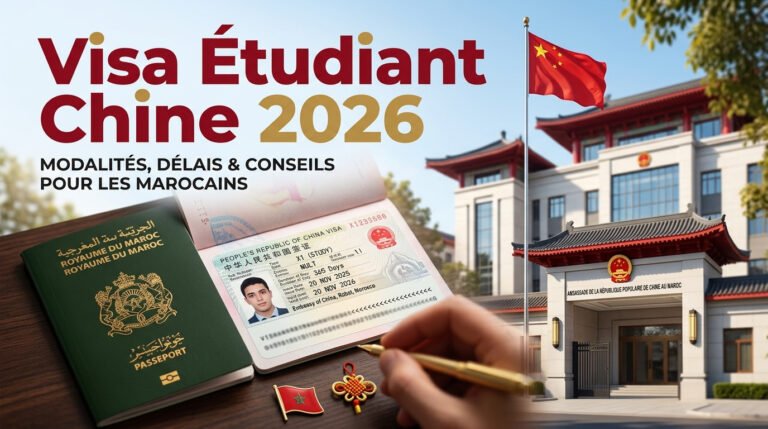 visa étudiant Chine 2026 Maroc