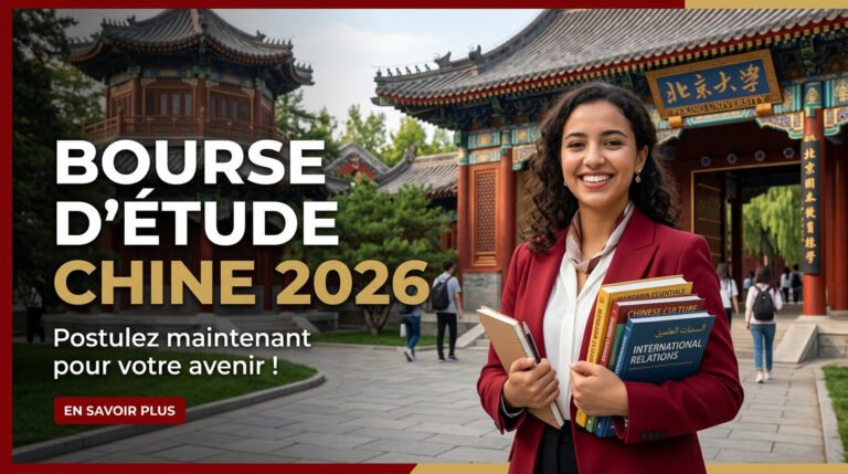bourse d'étude Chine 2026 étudiants marocains