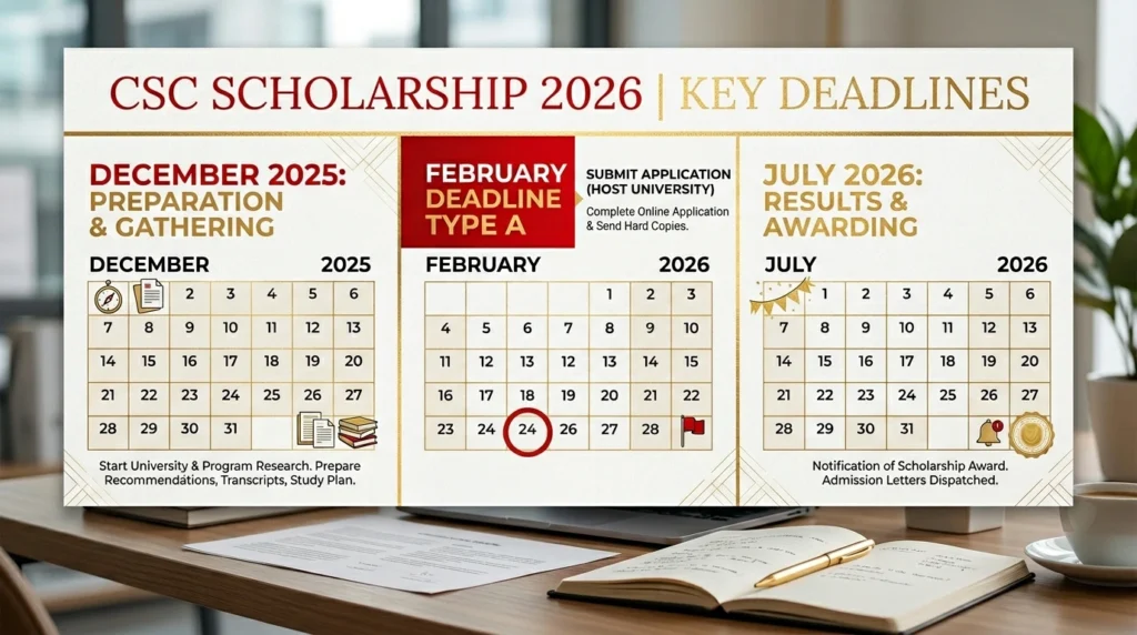 deadline csc 2026 2027 type a calendar