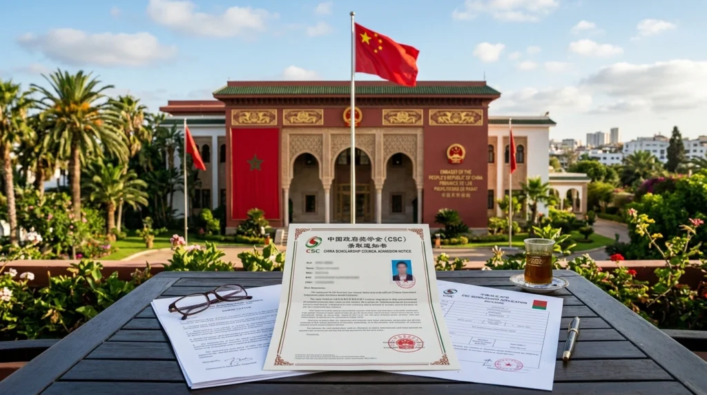 bourse CSC type A ambassade Chine Maroc Rabat