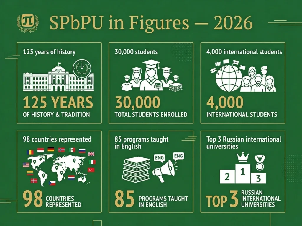 université polytechnique saint-pétersbourg chiffres classement