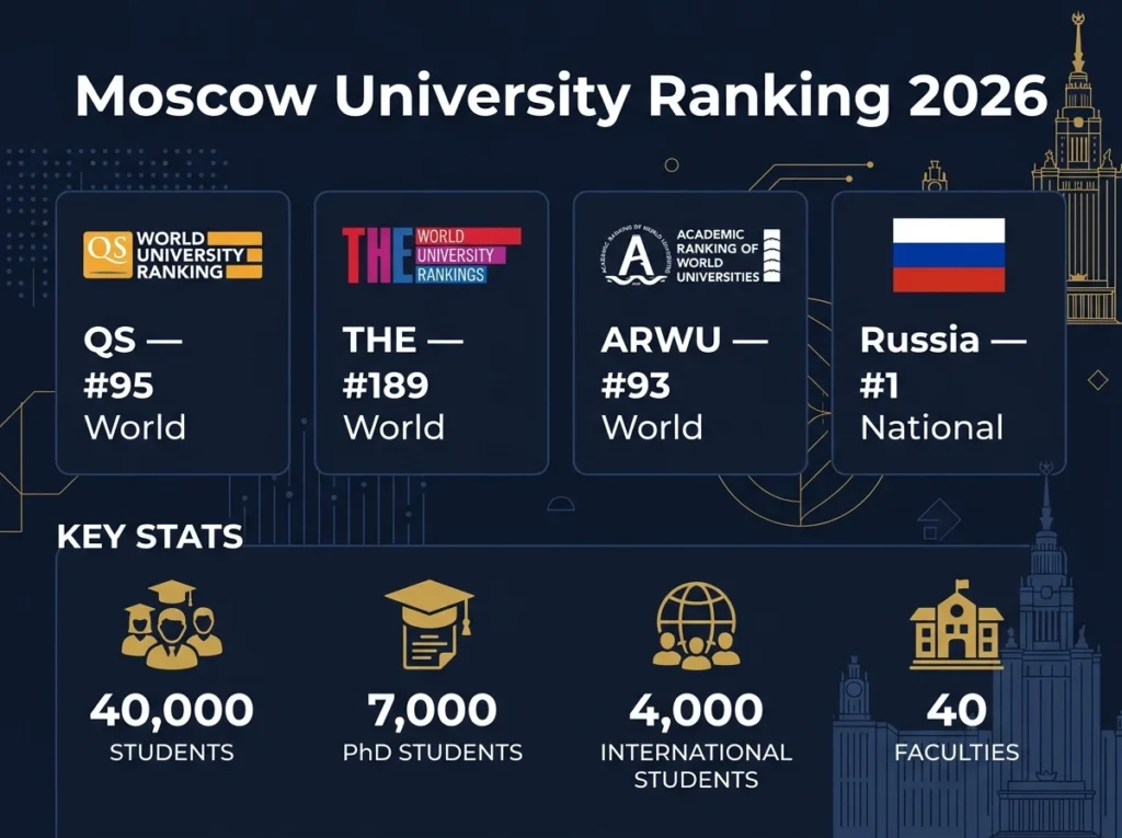 université de Moscou classement mondial 2026