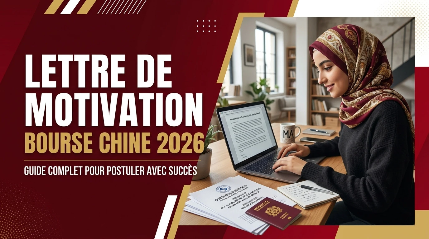 lettre de motivation bourse Chine 2026 marocains