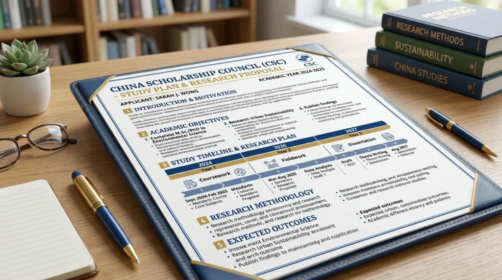 plan d'étude bourse CSC Chine marocainplan-etude-bourse-csc-chine