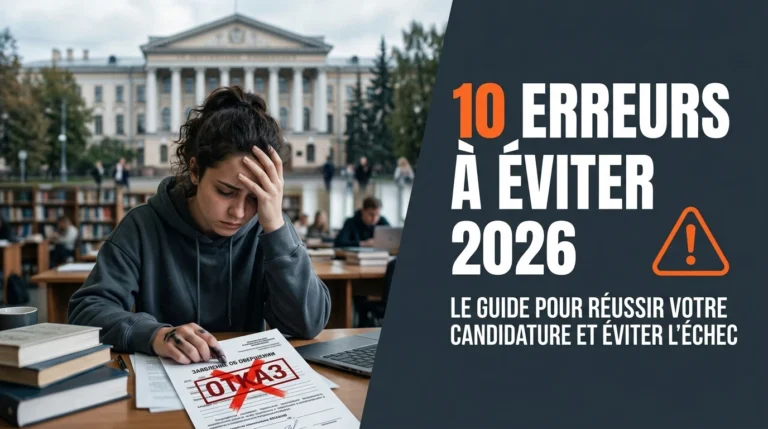 dossier admission université russe erreurs refus 2026
