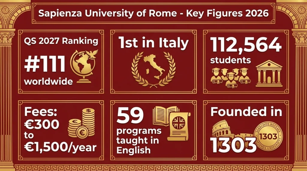 choisir l'université de Rome La Sapienza