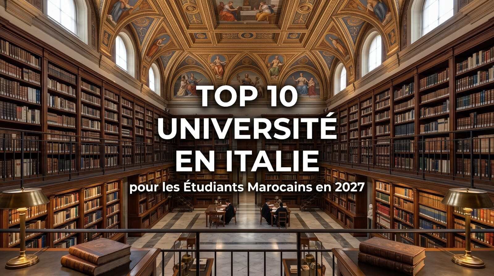Top 10 Université en italie pour les étudiants marocains en 2027 meilleures universités italiennes